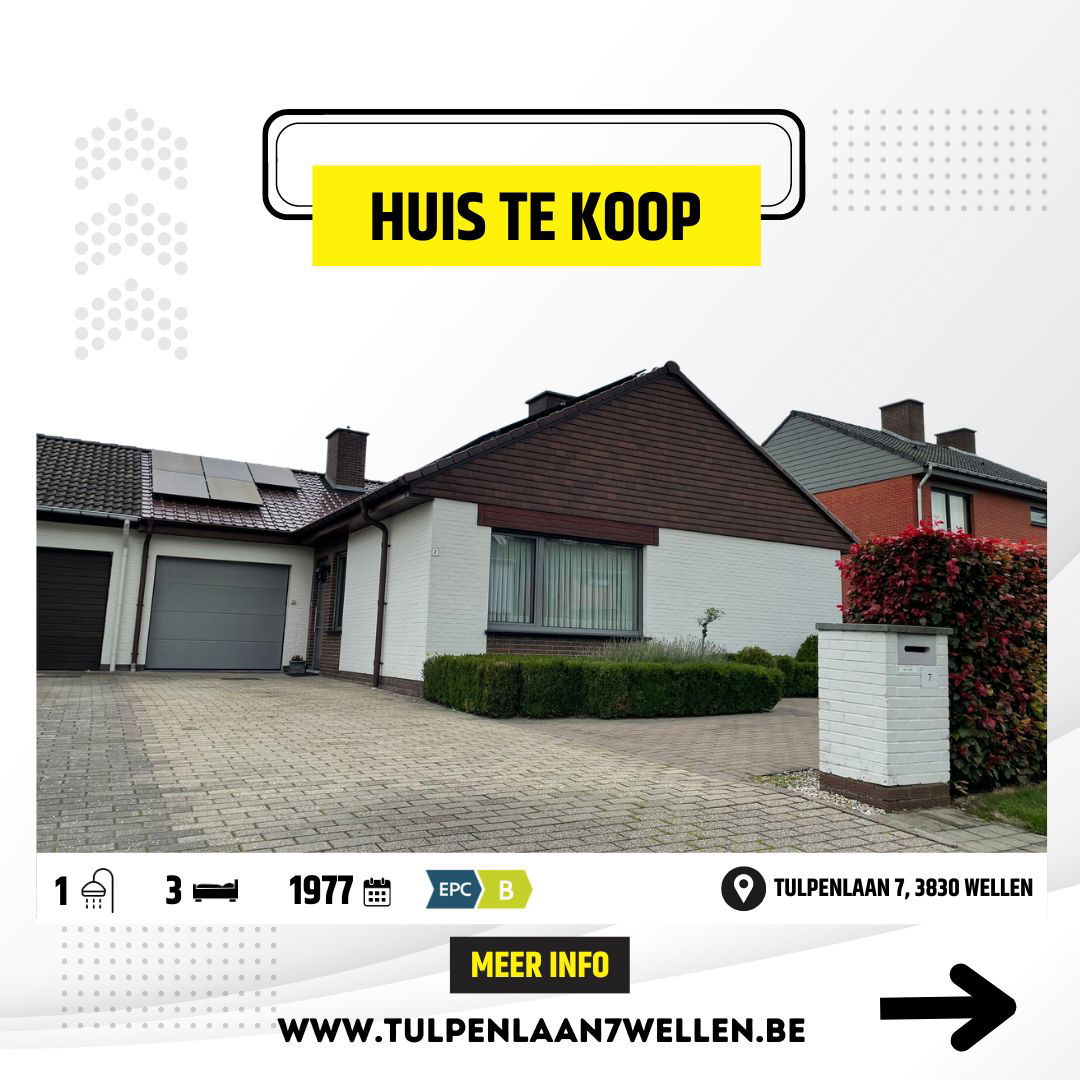 Huis te  koop in Wellen 3830 325000.00€ 3 slaapkamers 188.00m² - Zoekertje 274655