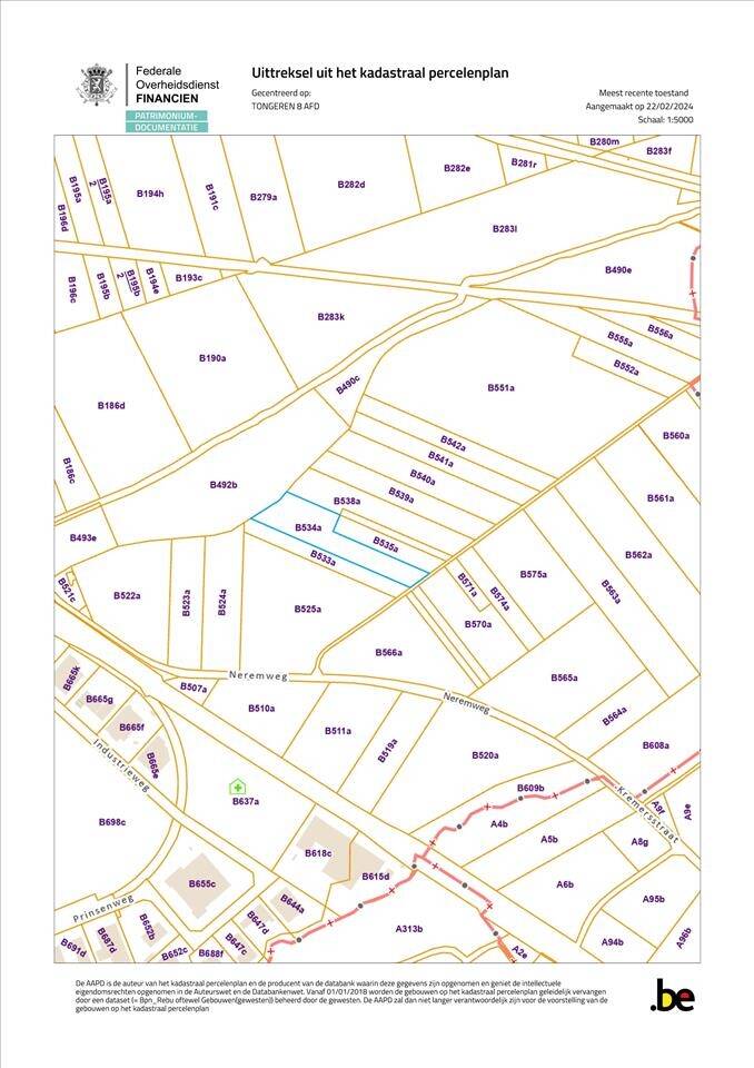 Grond te  koop in Tongeren 3700 45535.00€  slaapkamers m² - Zoekertje 287599