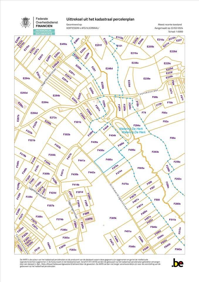 Grond te  koop in Vliermaal 3724 52000.00€  slaapkamers m² - Zoekertje 287812